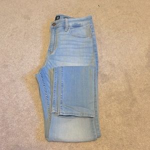 High waisted skinny jeans